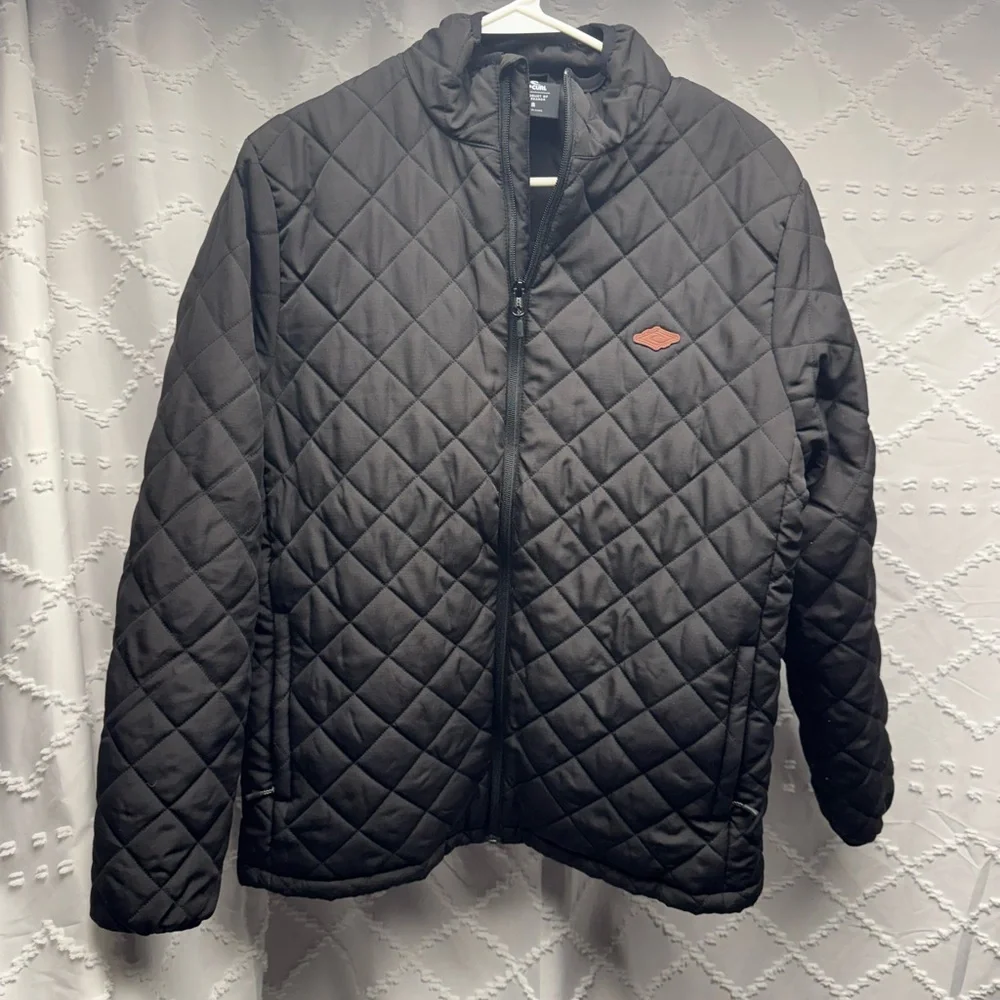 Rip Curl Classic Surf Diamond Quilted Puffer Jacket Mens Small